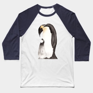 Fathers day gift for father penguin with baby penguin Baseball T-Shirt